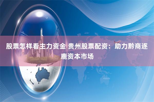 股票怎样看主力资金 贵州股票配资：助力黔商逐鹿资本市场